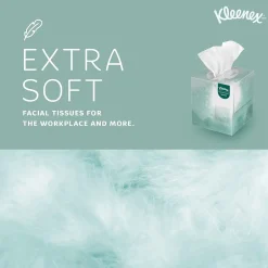 Kleenex Professional Naturals Cube Facial Tissue, 2-ply, White, 90 Tissues/Box, 36 Boxes/Case (21272)
