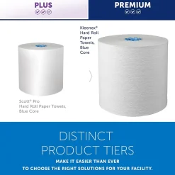 Paper Towels<Kleenex Professional Recycled Hardwound Paper Towels, 1-ply, 700 ft./Roll, 6 Rolls/Carton (25637)
