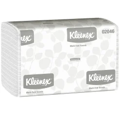 Paper Towels<Kleenex Recycled Multifold Paper Towels, 1-ply, 150 Sheets/Pack, 8 Packs/Carton (02046)