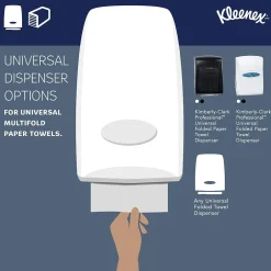 Paper Towels<Kleenex Recycled Multifold Paper Towels, 1-ply, 150 Sheets/Pack, 8 Packs/Carton (02046)