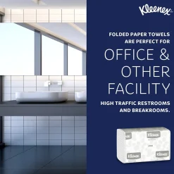 Paper Towels<Kleenex Recycled Multifold Paper Towels, 1-ply, 150 Sheets/Pack, 8 Packs/Carton (02046)