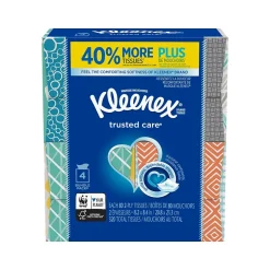 Kleenex Trusted Care Facial Tissue, 2-ply, 80 Tissues/Box (50184/37438)