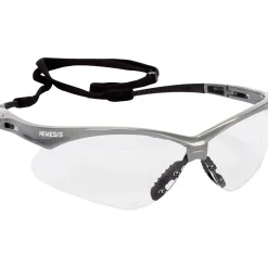 Eye Protection<KleenGuard Nemesis® Safety Glasses, Clear Anti-Fog Lenses with Inferno/Red Frame, 1/Pair (47388)
