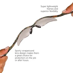 Eye Protection<KleenGuard Nemesis Safety Glasses, Wraparound, Blue Lens (14481)