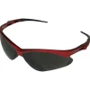 Eye Protection<KleenGuard Nemesis Safety Eyewear, Polycarbonate, Smoke, Red (22611)