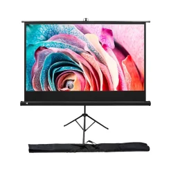 Projector Screens<Kodak 100" Manual Tripod Projector Screen, Matte White (RODPJSTS100.16)