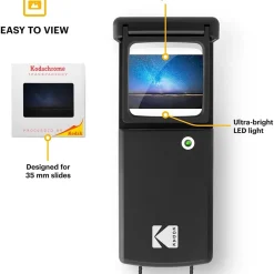 Portable Scanners<Kodak Magnifying Lighted Slide Viewer, Compact Portable 1.8x LED Backlight for 35mm Film Slides