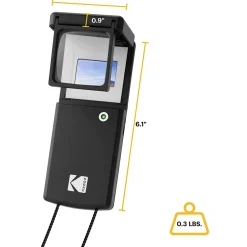 Portable Scanners<Kodak Magnifying Lighted Slide Viewer, Compact Portable 1.8x LED Backlight for 35mm Film Slides