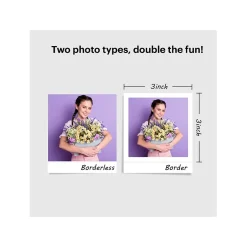 Color Printers<Kodak Mini 3 Retro Borderless Printer, Instant Photo (P300RY)