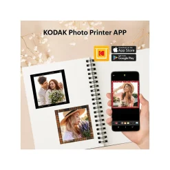 Color Printers<Kodak Mini 3 Retro Borderless Printer, Instant Photo (P300RY)