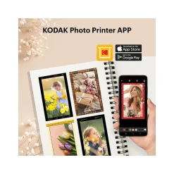 Color Printers<Kodak Mini 2 Retro Portable Photo Printer (P210RY)