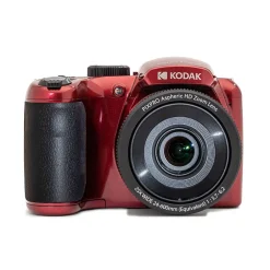 Cameras & Camcorders<Kodak PIXPRO 16MP Bridge Digital Camera, 25x Optical Zoom, Red (AZ255-RD)