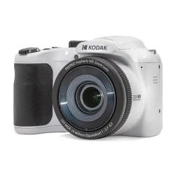 Cameras & Camcorders<Kodak PIXPRO 16MP Bridge Digital Camera, 25x Optical Zoom, White (AZ255-WH)