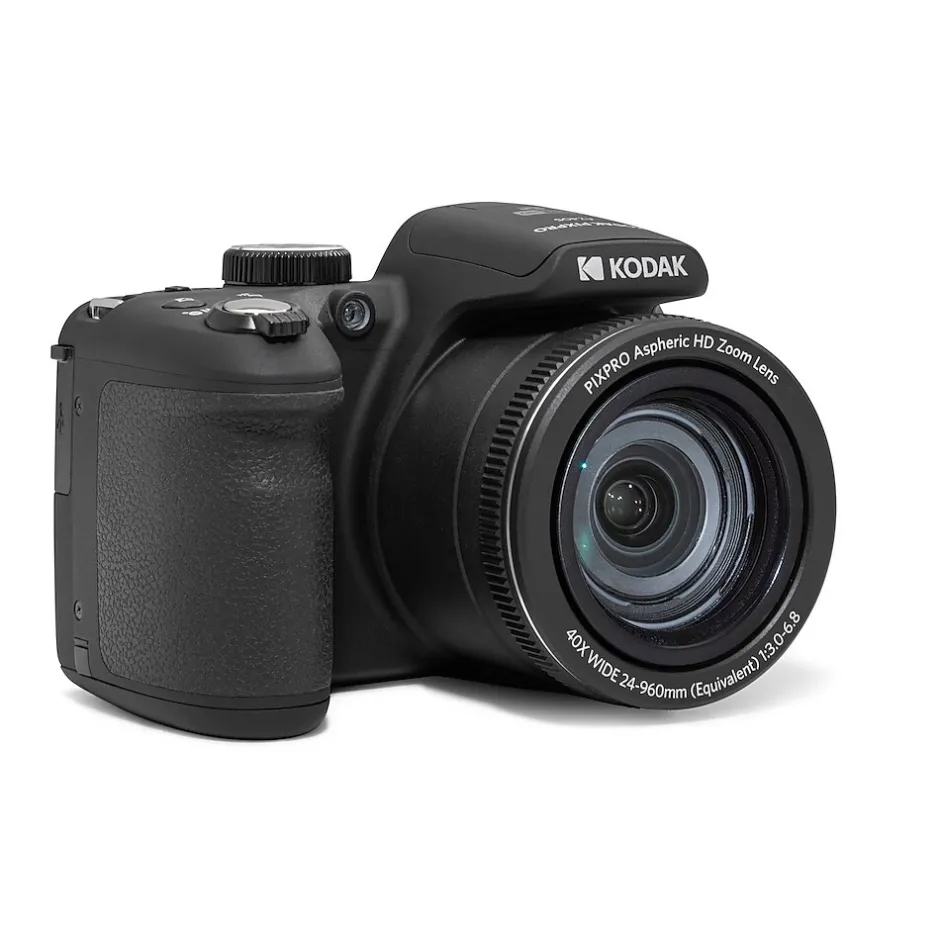 Cameras & Camcorders<Kodak PIXPRO 20MP Digital Bridge Camera, 40x Optical Zoom, Black (AZ405-BK)