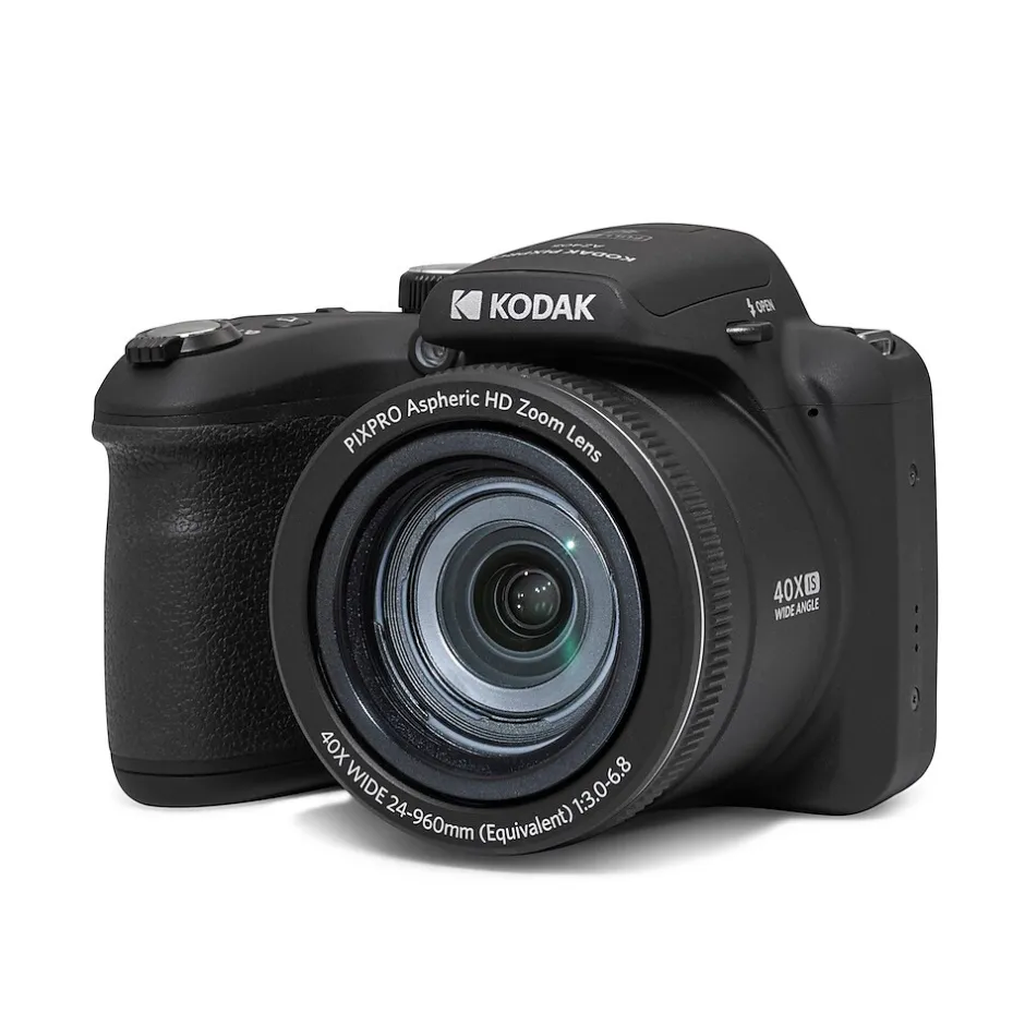 Cameras & Camcorders<Kodak PIXPRO 20MP Digital Bridge Camera, 40x Optical Zoom, Black (AZ405-BK)