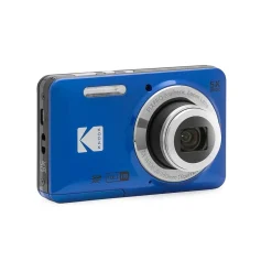 Cameras & Camcorders<Kodak PIXPRO 16MP Point and Shoot Digital Camera, 5x Optical Zoom, Blue (FZ55-BL)