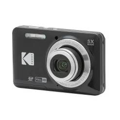 Cameras & Camcorders<Kodak PIXPRO 16MP Point and Shoot Digital Camera, 5x Optical Zoom, Black (FZ55-BK)