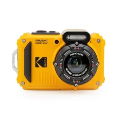 Cameras & Camcorders<Kodak PIXPRO 16MP Rugged Waterproof Digital Camera, 4x Optical Zoom, Yellow (WPZ2-YL)