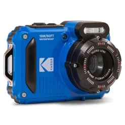 Cameras & Camcorders<Kodak PIXPRO 16MP Rugged Waterproof Digital Camera, 4x Optical Zoom, Blue (WPZ2-BL)