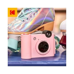 Cameras & Camcorders<Kodak Smile+ 5 Megapixels Digital Instant Print Camera, Pink (RODSMPCAMPK)