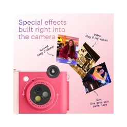 Cameras & Camcorders<Kodak Smile+ 5 Megapixels Digital Instant Print Camera, Fuchsia (RODSMPCAMFS)