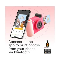 Cameras & Camcorders<Kodak Smile+ 5 Megapixels Digital Instant Print Camera, Fuchsia (RODSMPCAMFS)