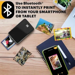 Instant Photo Printers<Kodak Step Mobile Zero Ink Instant Photo Printer, Single-Function, Black (RODMP20AMZBL)