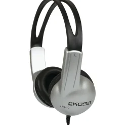 Koss UR10 Stereo Over-Ear Headphones, Black/Silver (UR10 HB)