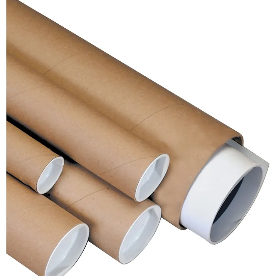 Kraft Mailing Tubes, 1-1/2" x 9", 50/Case* Mailing Tubes
