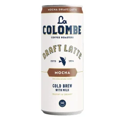 Coffee<La Colombe Coffee La Colombe Draft Mocha Latte Caffeinated Cold Brew Coffee, Medium Roast, 11 oz., 12/Carton (PPPURC1202)