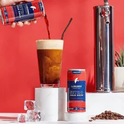Coffee<La Colombe Coffee La Colombe Nitro Extra Bold Caffeinated Cold Brew Coffee, Dark Roast, 9 fl. oz., 12/Carton (PPPURC1232)