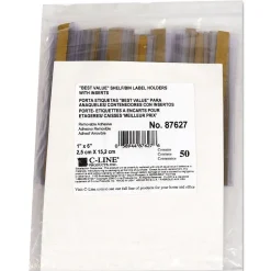 C-Line Label Holders, 1" x 6", 50 /Pack (CLI87627) Discount