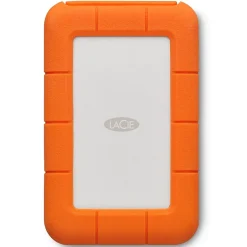 LaCie Rugged Secure 2TB External Hard Drive Portable USB-C USB 3.0 Shock Resistant Encryption Mac PC, Orange (STFR2000403)* External Hard Drives