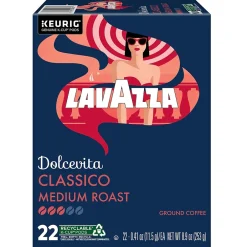 Keurig K-Cups<Lavazza Classico Coffee Keurig® K-Cup® Pods, Medium Roast, 88/Carton (6001CT)