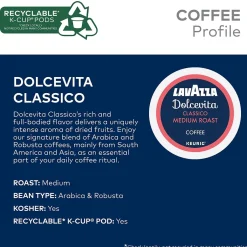 Keurig K-Cups<Lavazza Classico Coffee Keurig® K-Cup® Pods, Medium Roast, 88/Carton (6001CT)