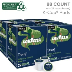 Keurig K-Cups<Lavazza Classico Decaf Coffee Keurig® K-Cup® Pods, Medium Roast, 88/Carton (5000382581CT)