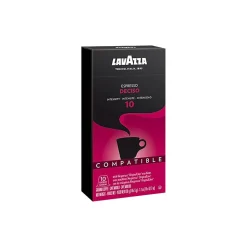 Keurig K-Cups<Lavazza Espresso Deciso Coffee Nespresso Original Capsules, Dark Roast, 10/Box (1953000983)