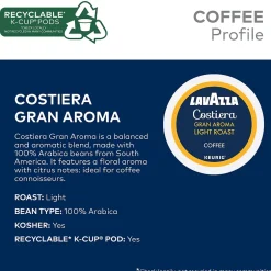 Keurig K-Cups<Lavazza Gran Aroma Coffee Keurig® K-Cup® Pods, Medium Roast, 88/Carton (6002CT)