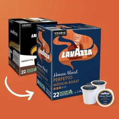 Keurig K-Cups<Lavazza House Blend Perfetto Coffee Keurig® K-Cup® Pods, Medium Roast, 88/Carton (5000382580CT)