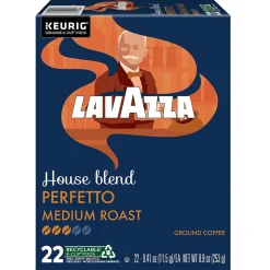Keurig K-Cups<Lavazza House Blend Perfetto Coffee Keurig® K-Cup® Pods, Medium Roast, 88/Carton (5000382580CT)