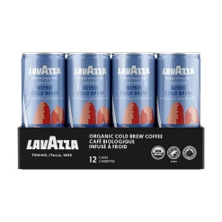Coffee<Lavazza Nitro Fruity Cold Brew Coffee, Medium Roast, 7 fl. oz., 12/Carton (2132)
