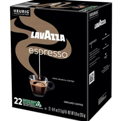 Keurig K-Cups<Lavazza Perfetto Espresso Coffee Keurig® K-Cup® Pods, Dark Roast, 22/Box (6000)