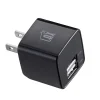LAX Gadgets LAX Dual USB Port Wall Charger 2.4A for Smartphones, Black (LAX2PORTWALLWHT)