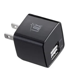 LAX Gadgets LAX Dual USB Port Wall Charger 2.4A for Smartphones, Black (LAX2PORTWALLWHT)