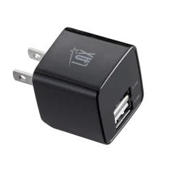 LAX Gadgets LAX Type C 6ft Charger with Wall Charger Black (USBCWALL6FT-BLK)