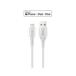 LAX Gadgets Lightning to USB Cable for iPhone/iPad/iPod touch, Silver (LX-4SL)
