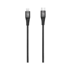 LAX Gadgets Lightning to USB-C Cable for iPhone/iPad/iPod Touch, Black (MFIUSBC3FT-BLK)