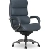 Online Aberdeen Ergonomic Bonded Leather Swivel Executive Chair, Dark Blue (51545-DBLU) Office Chairs