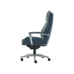 Clearance Alton Leather Executive Chair, Steel Blue/Light Gray (60029) Ergonomic Chairs