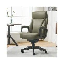 Best Arcadian Ergonomic Bonded Leather Swivel Executive Chair, Olive (60008-OLV) Office Chairs